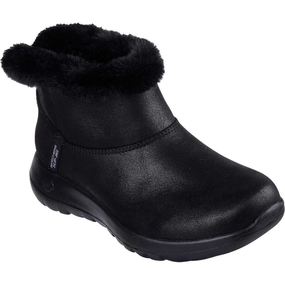 Skechers On-the-GO Joy Cozy Dream Polyester Damen Schwarze Winterstiefeletten