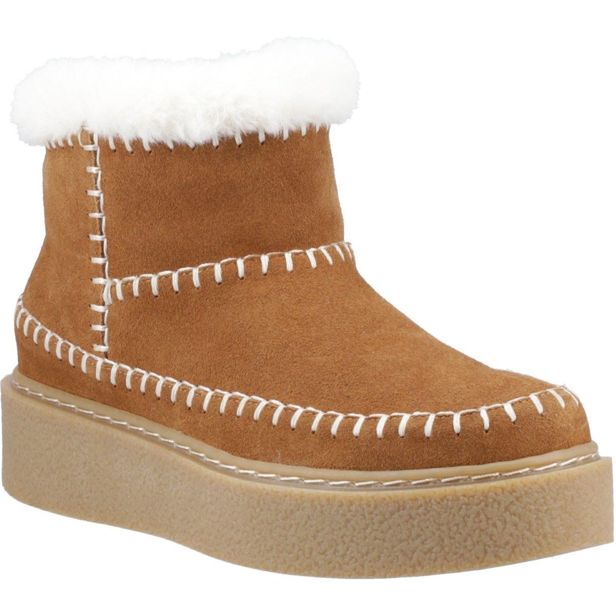 Hush Puppies Brielle Wildleder Damen Tan Winter Stiefeletten