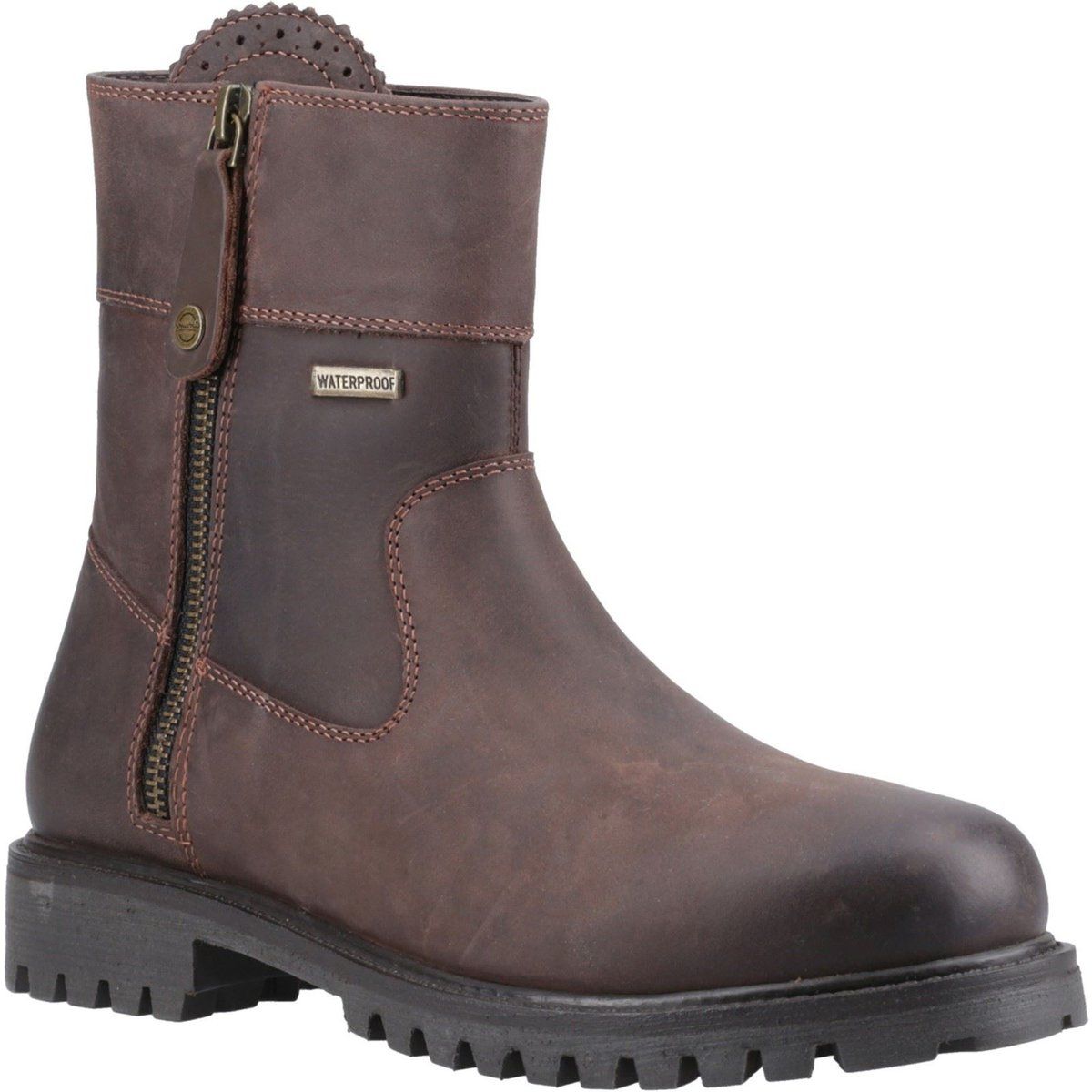 Cotswold Chedworth Leder Damen Braun Stiefel
