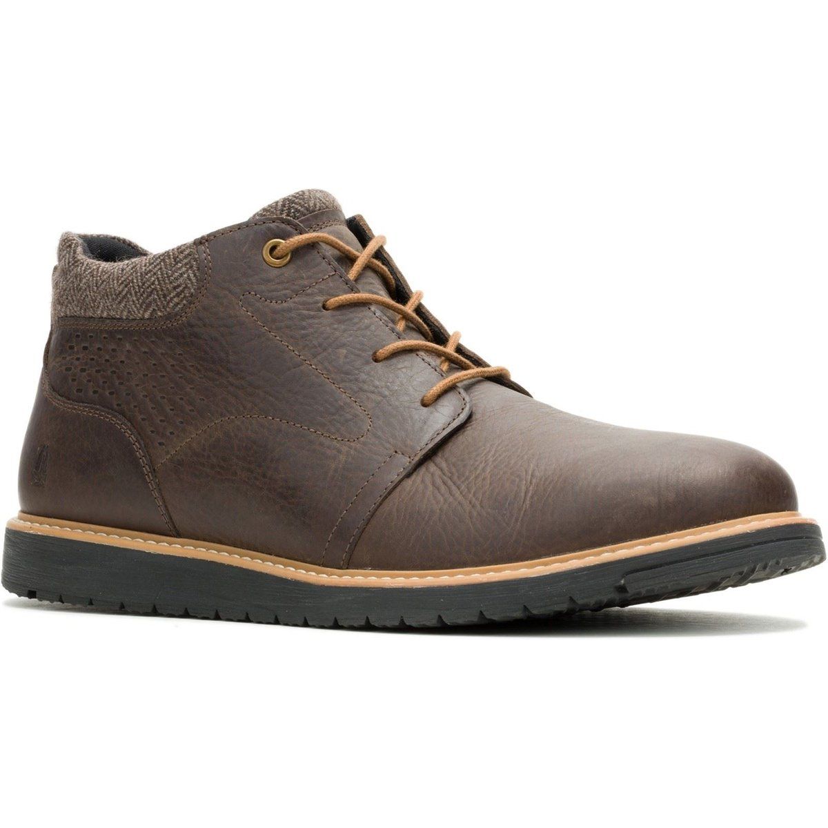 Hush Puppies Jenson Leder Herren Braun Chelsea Boots