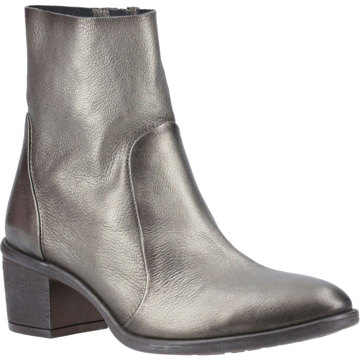 Hush Puppies Winona Damen Stiefel aus Leder in Zinnfarben