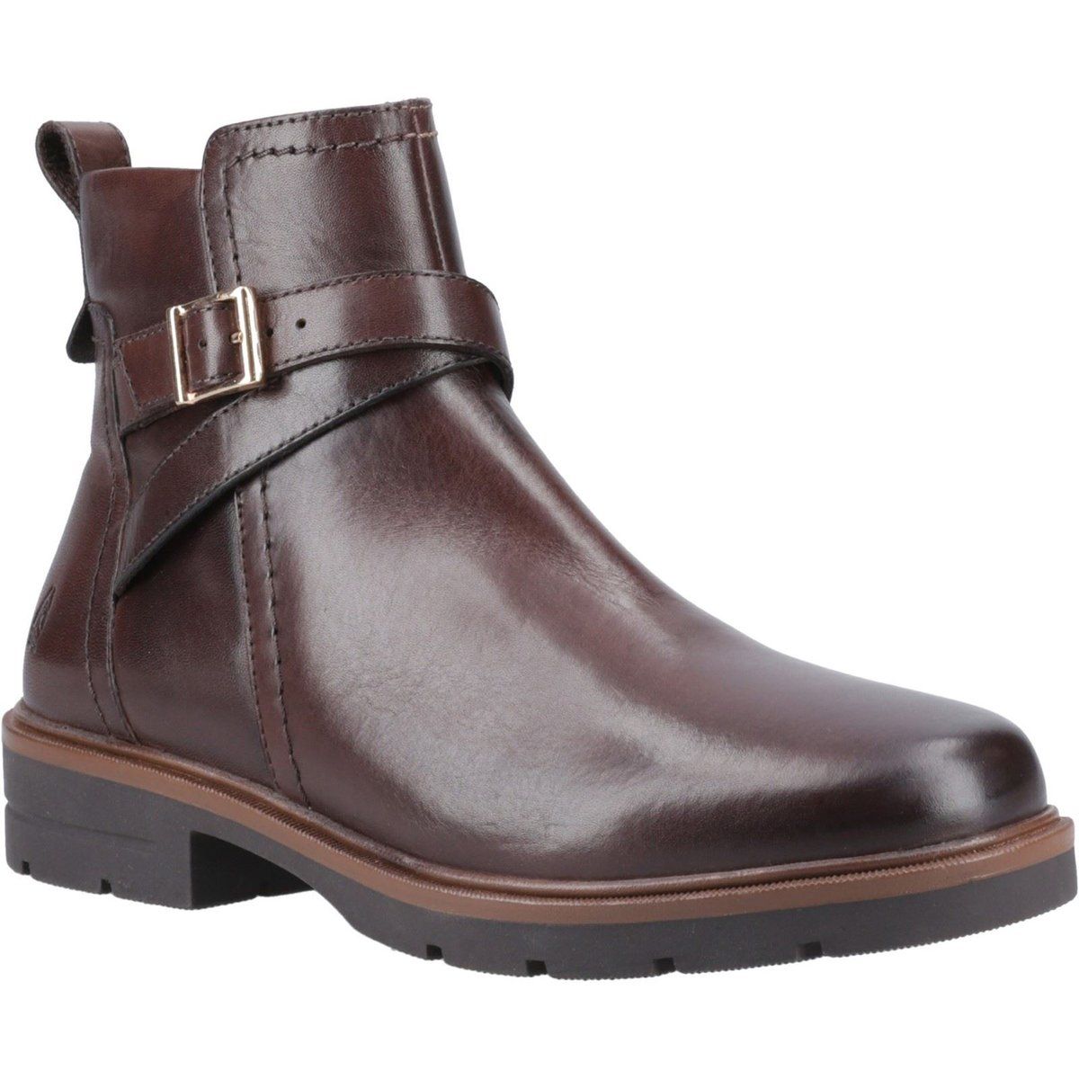 Hush Puppies Tove Leder Damen Braun Stiefel
