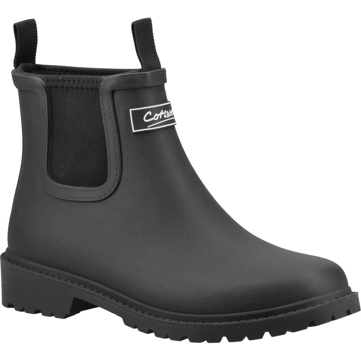 Cotswold Barton TPR+Neopren Damen schwarze Gummistiefel