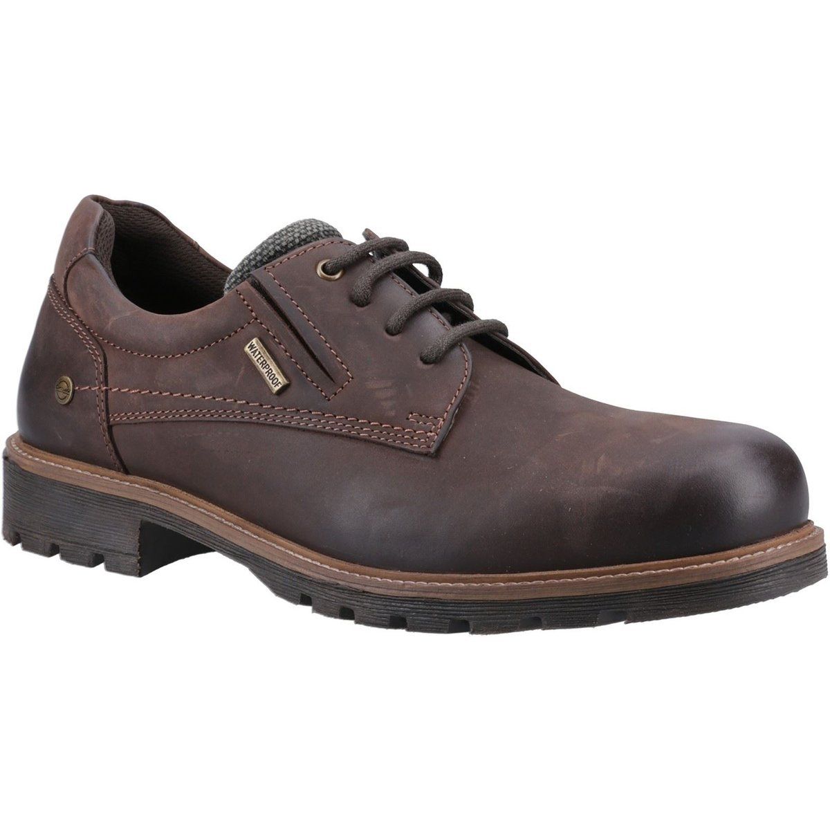 Cotswold Ebrington Leder Herren braune Schnürschuhe