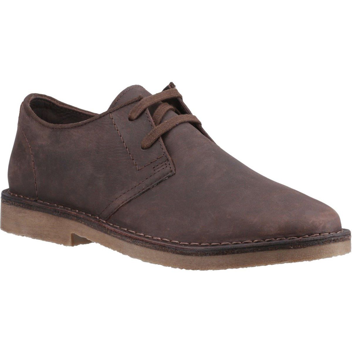 Hush Puppies Scout Leder Schnürschuhe für Herren in wachsbraun