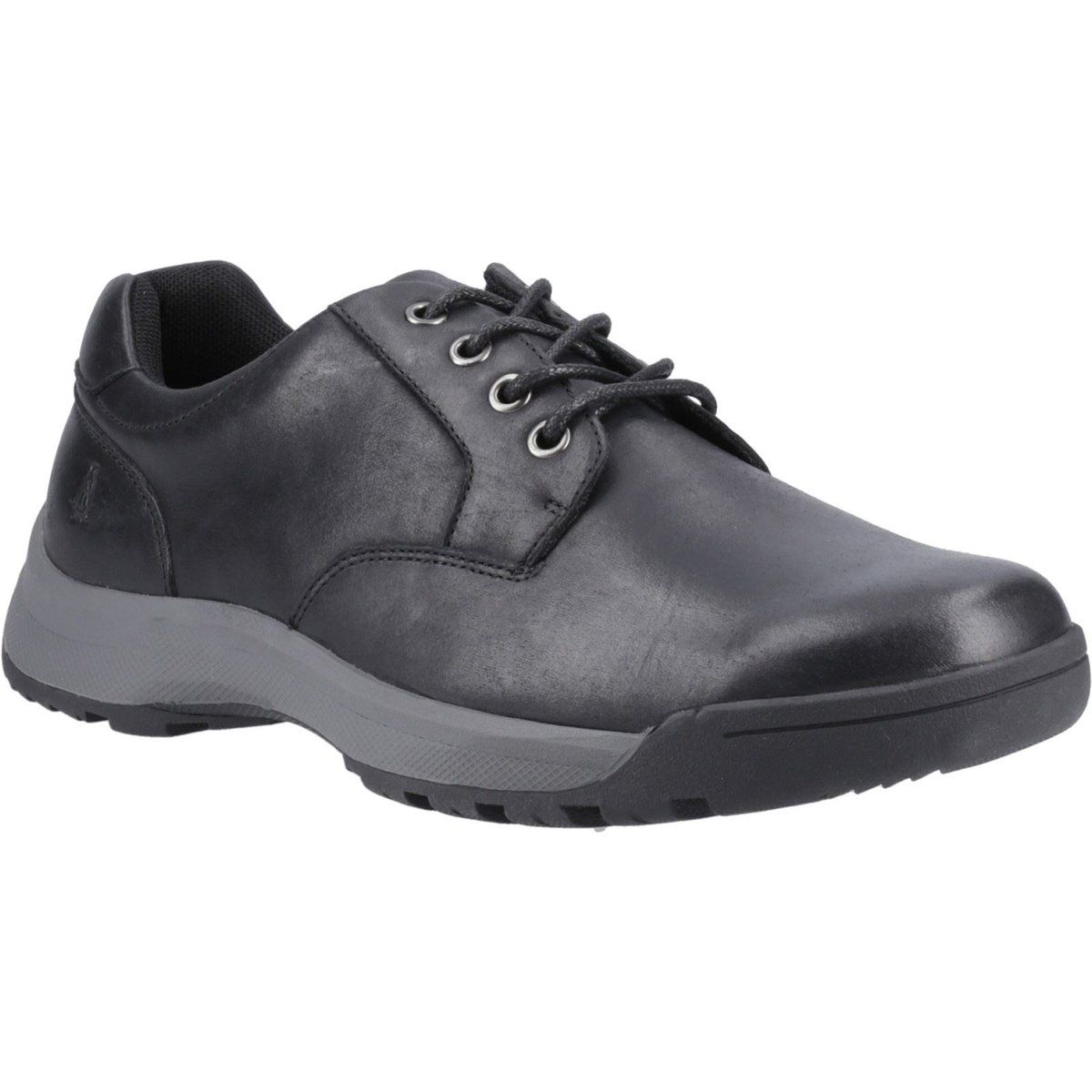 Hush Puppies Vinson Leder Herren Schnürschuhe Schwarz