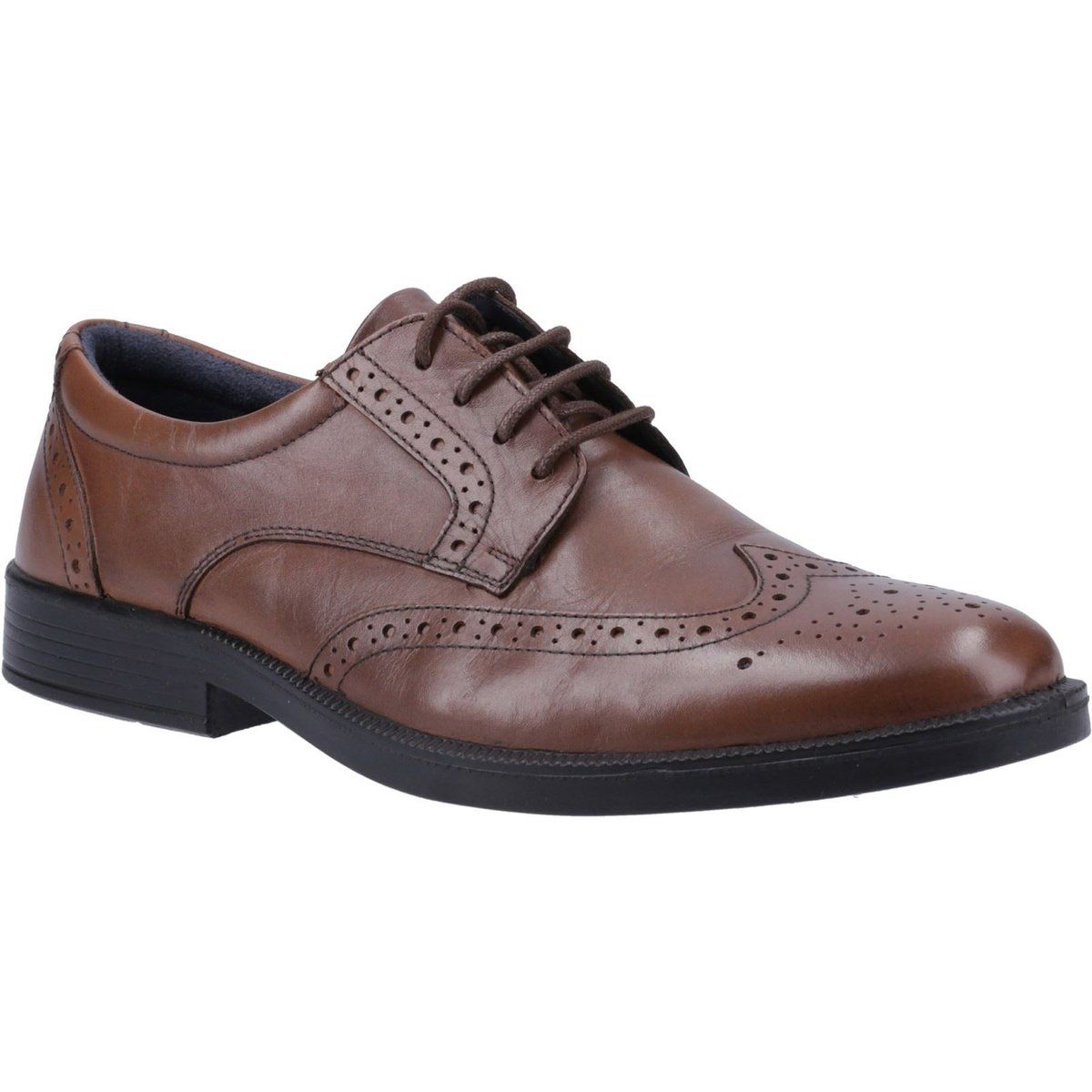 Hush Puppies Nolan Herren Brogues Schuhe aus braunem Leder