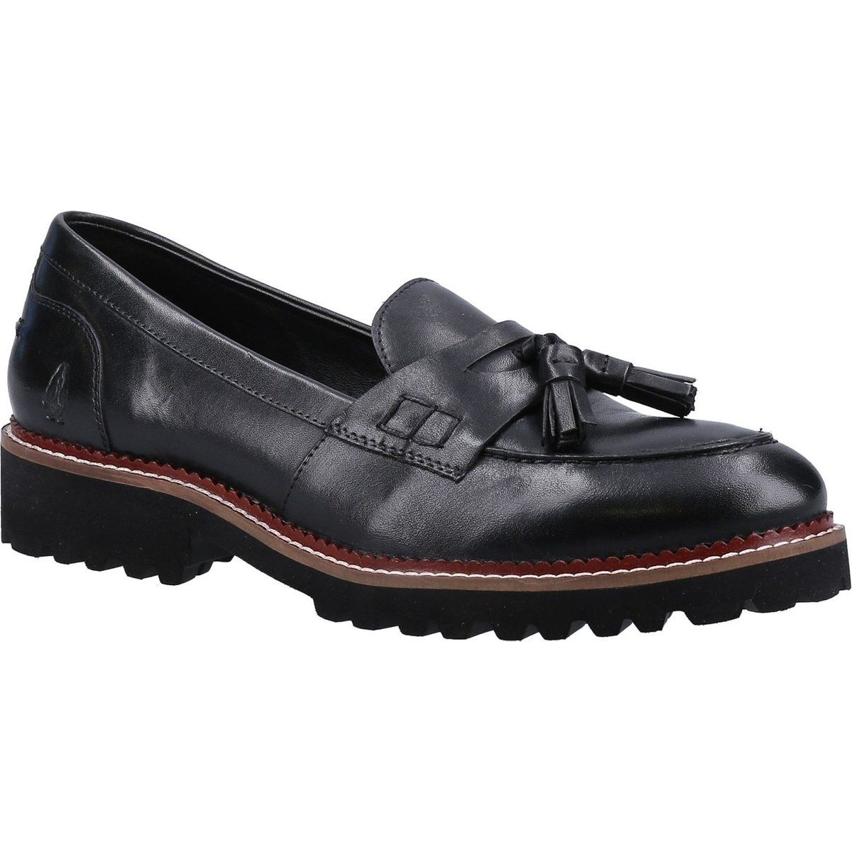 Hush Puppies Ginny Damen Schwarze Lederloafer
