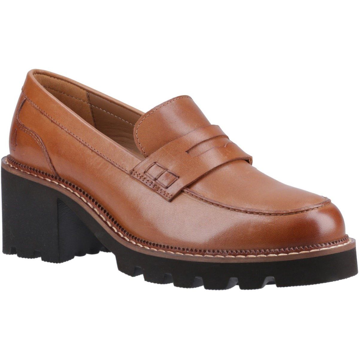 Hush Puppies Giavanna Leder Damen Tan Loafers
