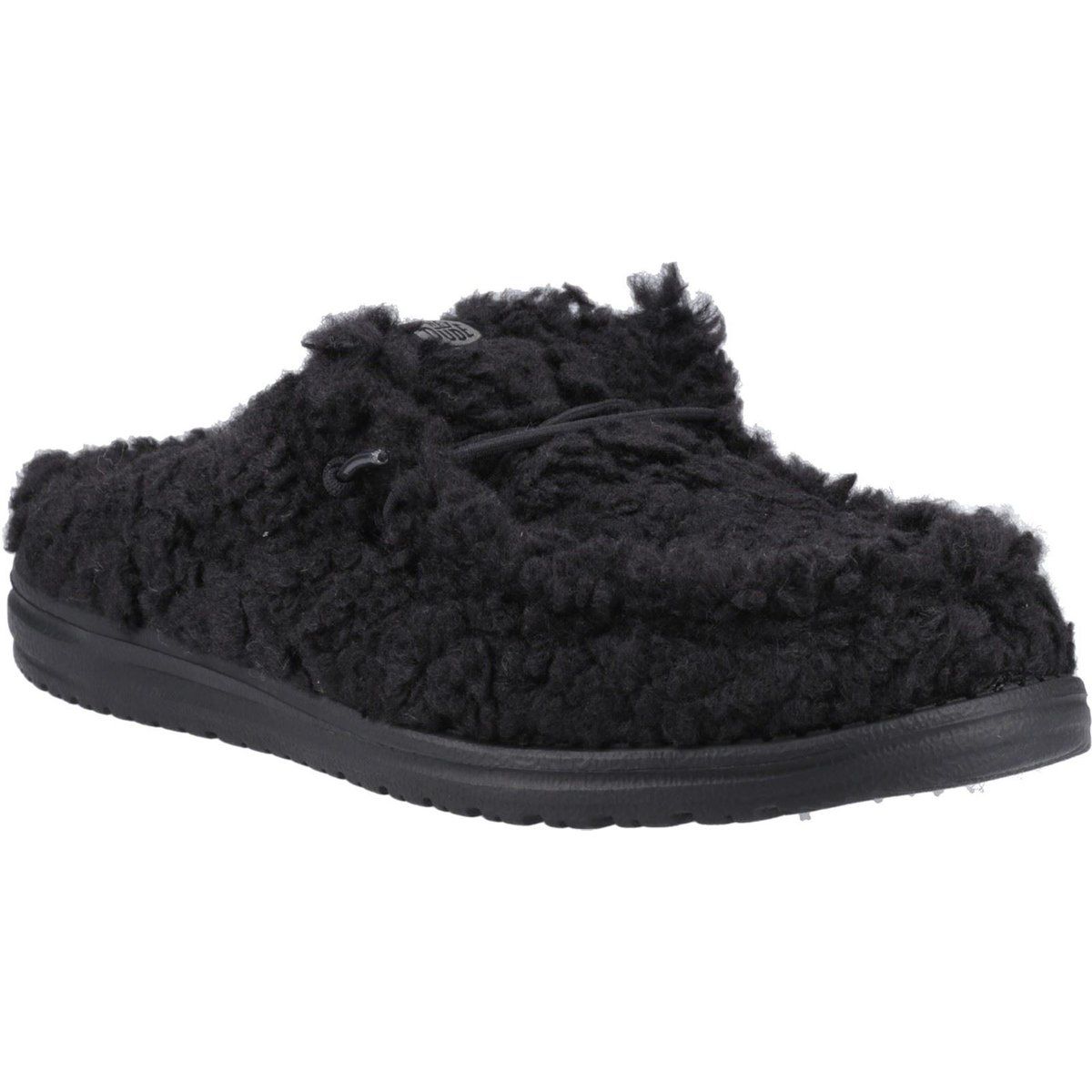 HEYDUDE Wally Polyester Herren Schwarz/Schwarz Clogs
