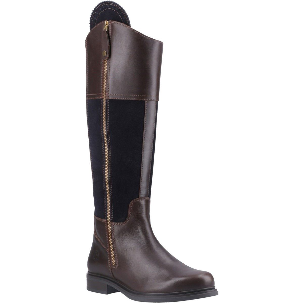 Cotswold Buscot Leder Damenstiefel Braun/Marineblau