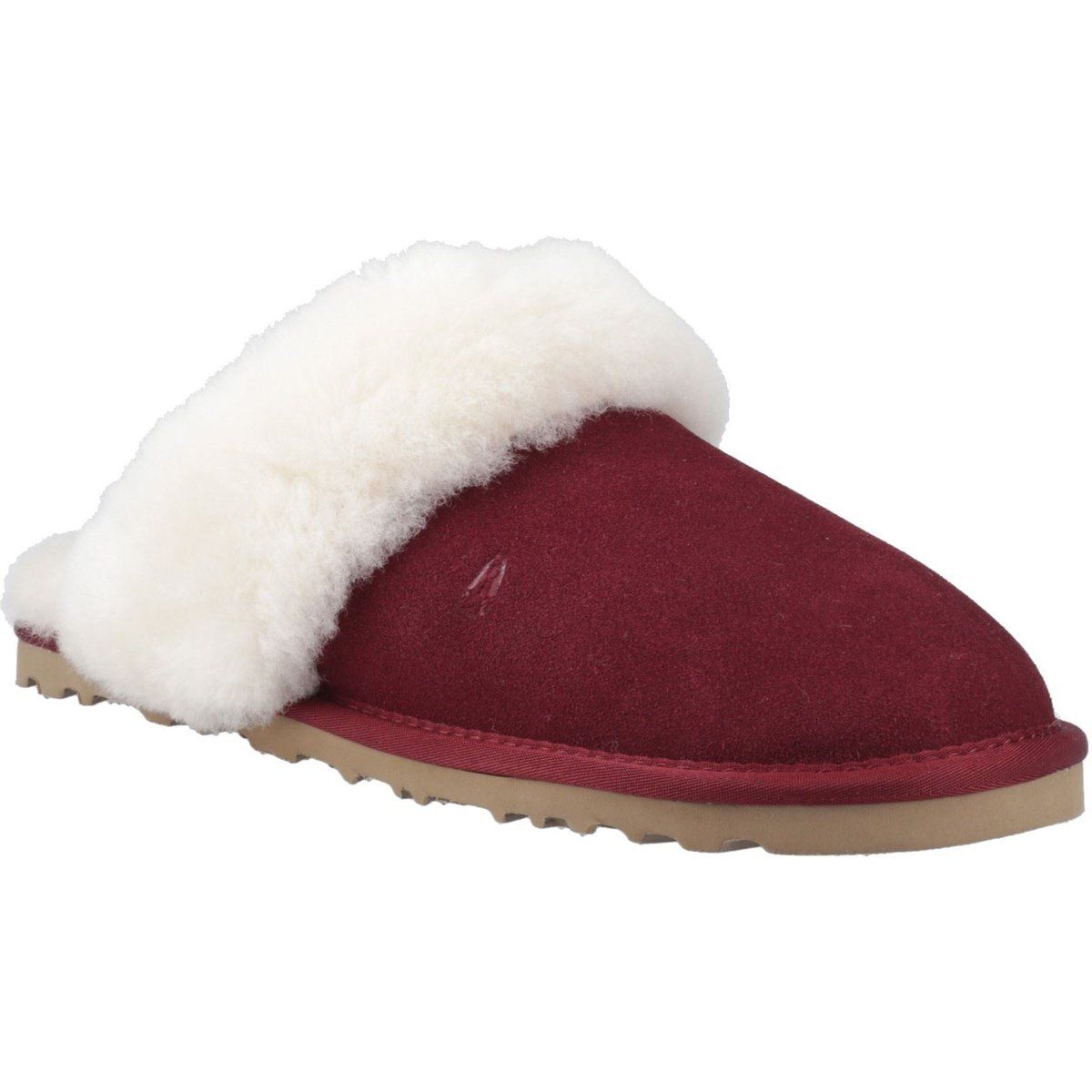 Hush Puppies Samantha Damen Hausschuhe aus Wildleder in Bordeaux
