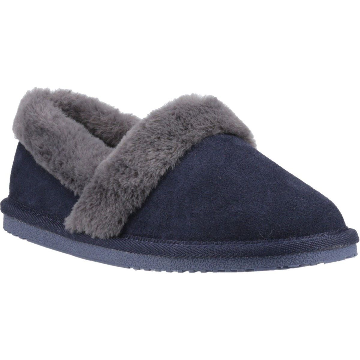 Hush Puppies Ariel Wildleder Damen Hausschuhe in Navy