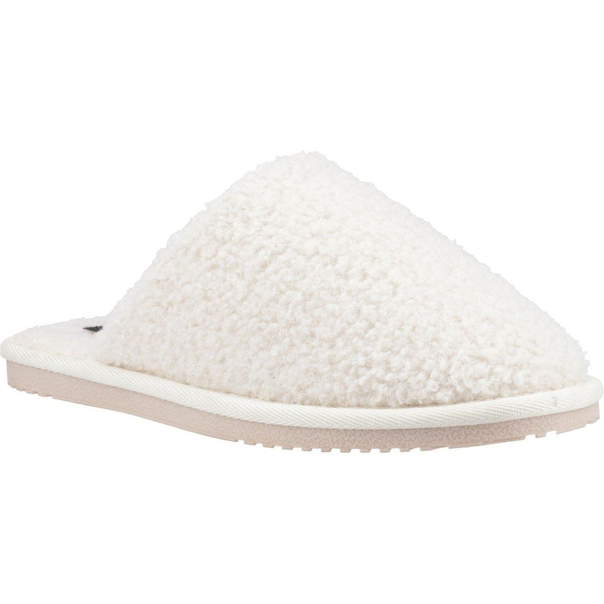 Hush Puppies Joanna Textil Damen Creme Hausschuhe
