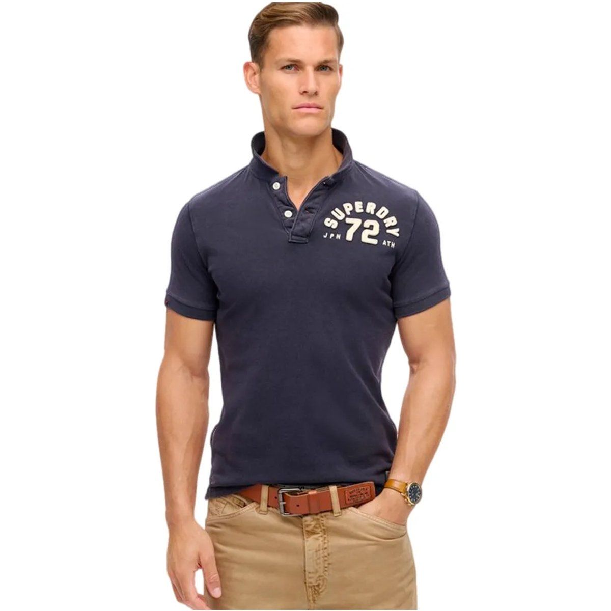 Herren Poloshirt im Vintage Athletic-Stil