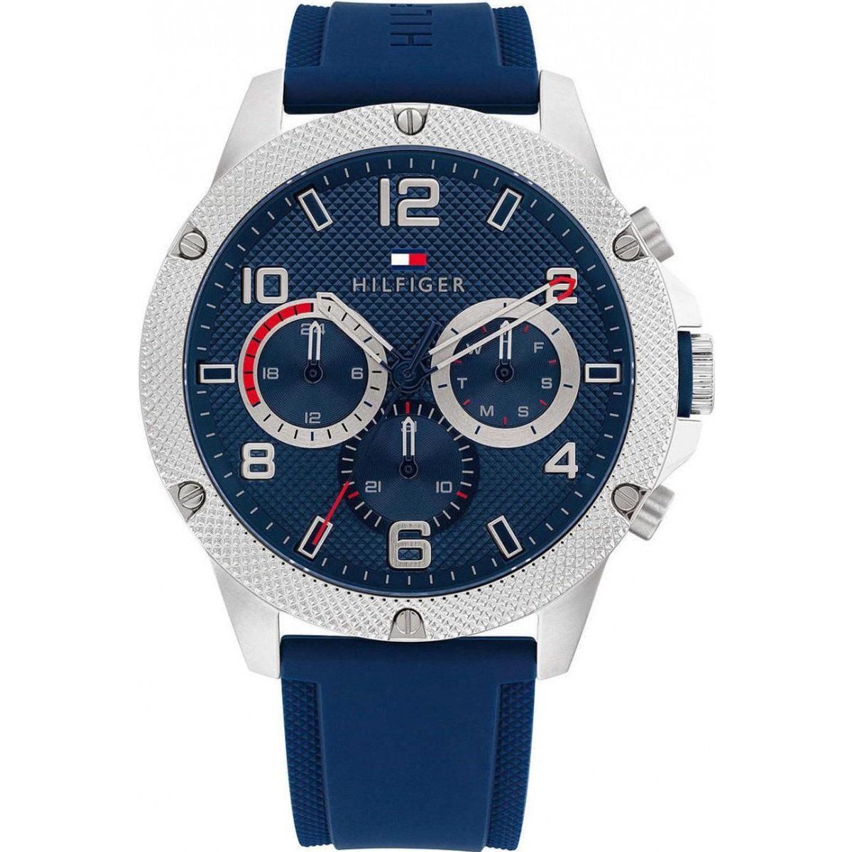 Tommy Hilfiger Blaue Multifunktionsuhr