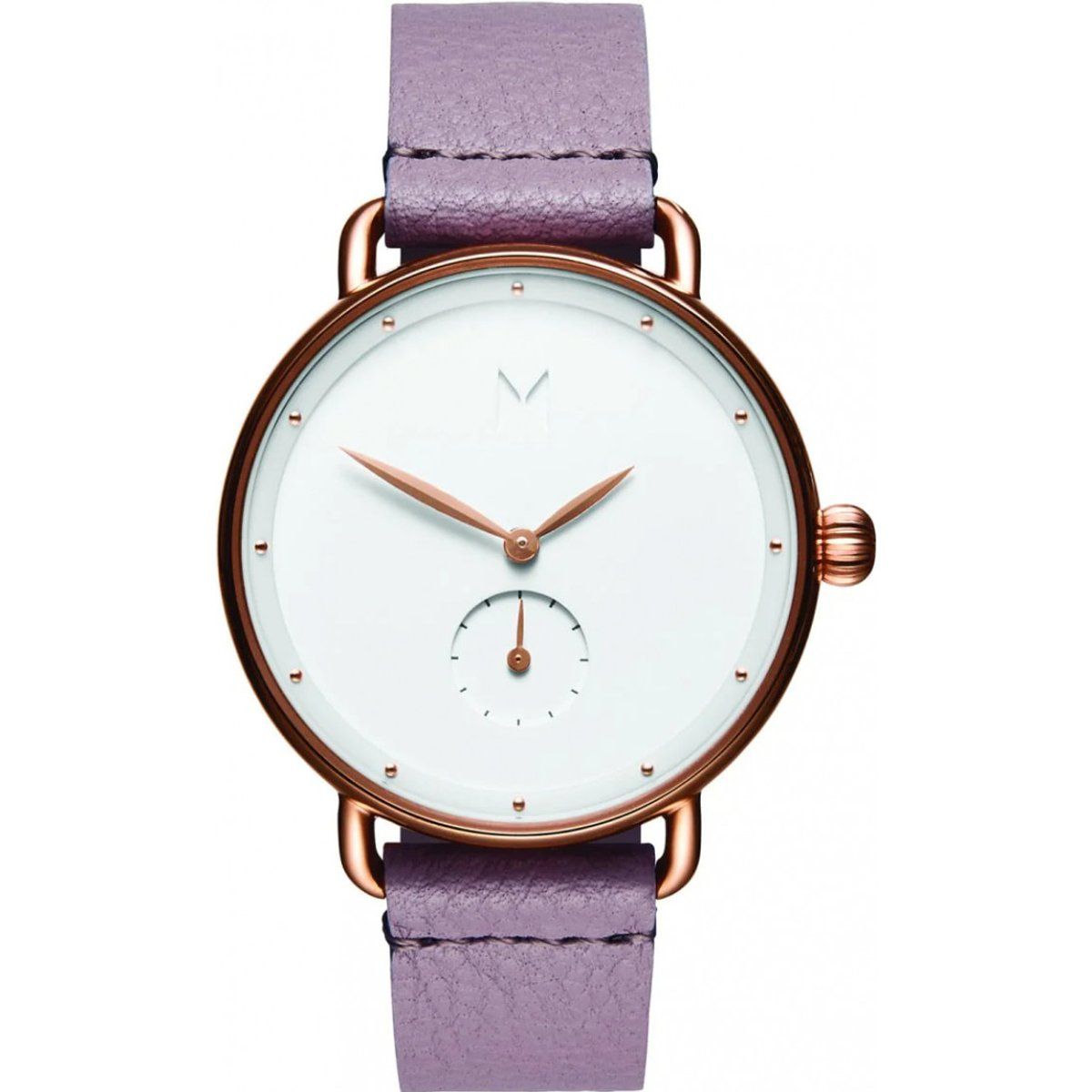 Minimalistische Uhr mit Lederarmband