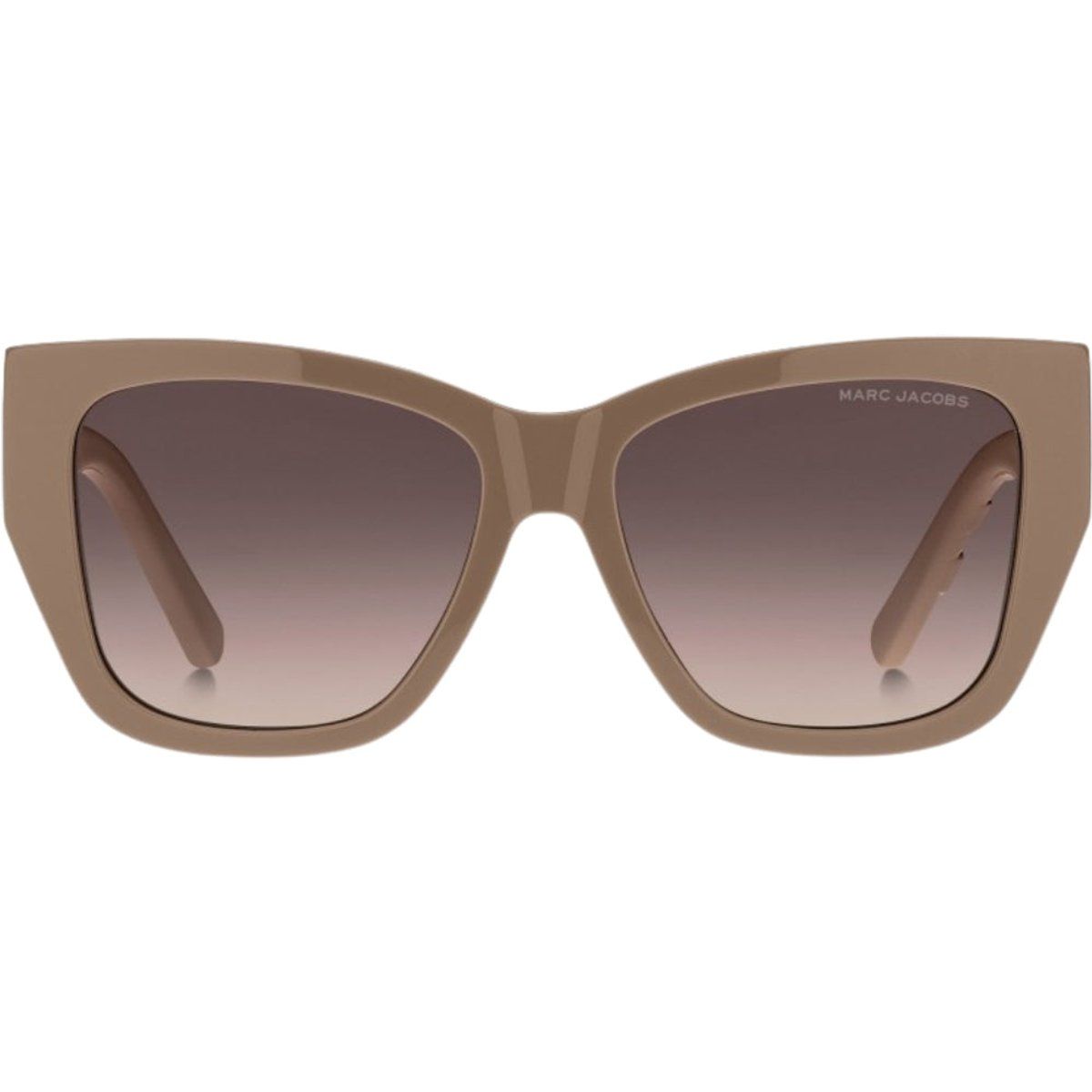 Braune übergroße quadratische Sonnenbrille