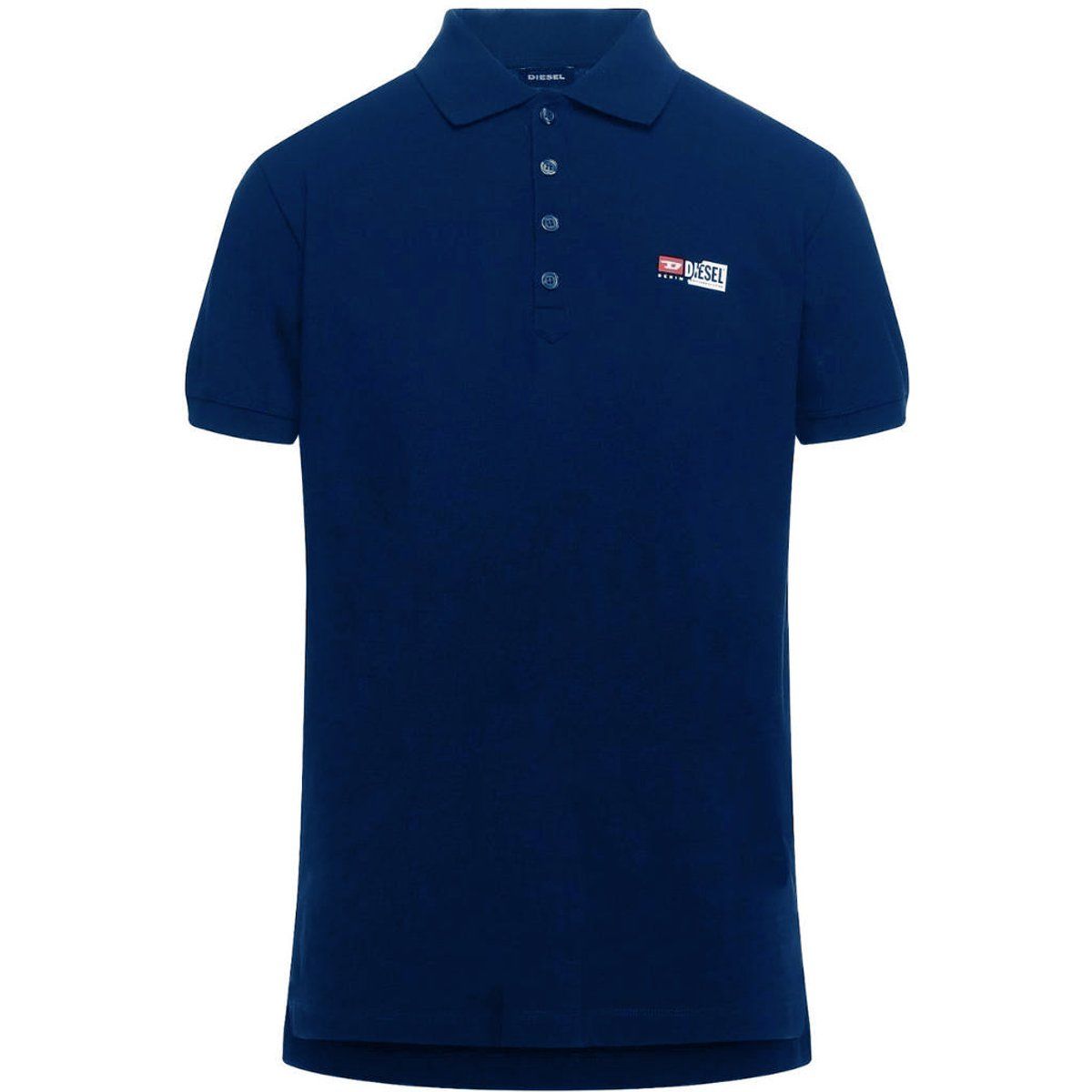 Klassisches marineblaues Kurzarm-Poloshirt
