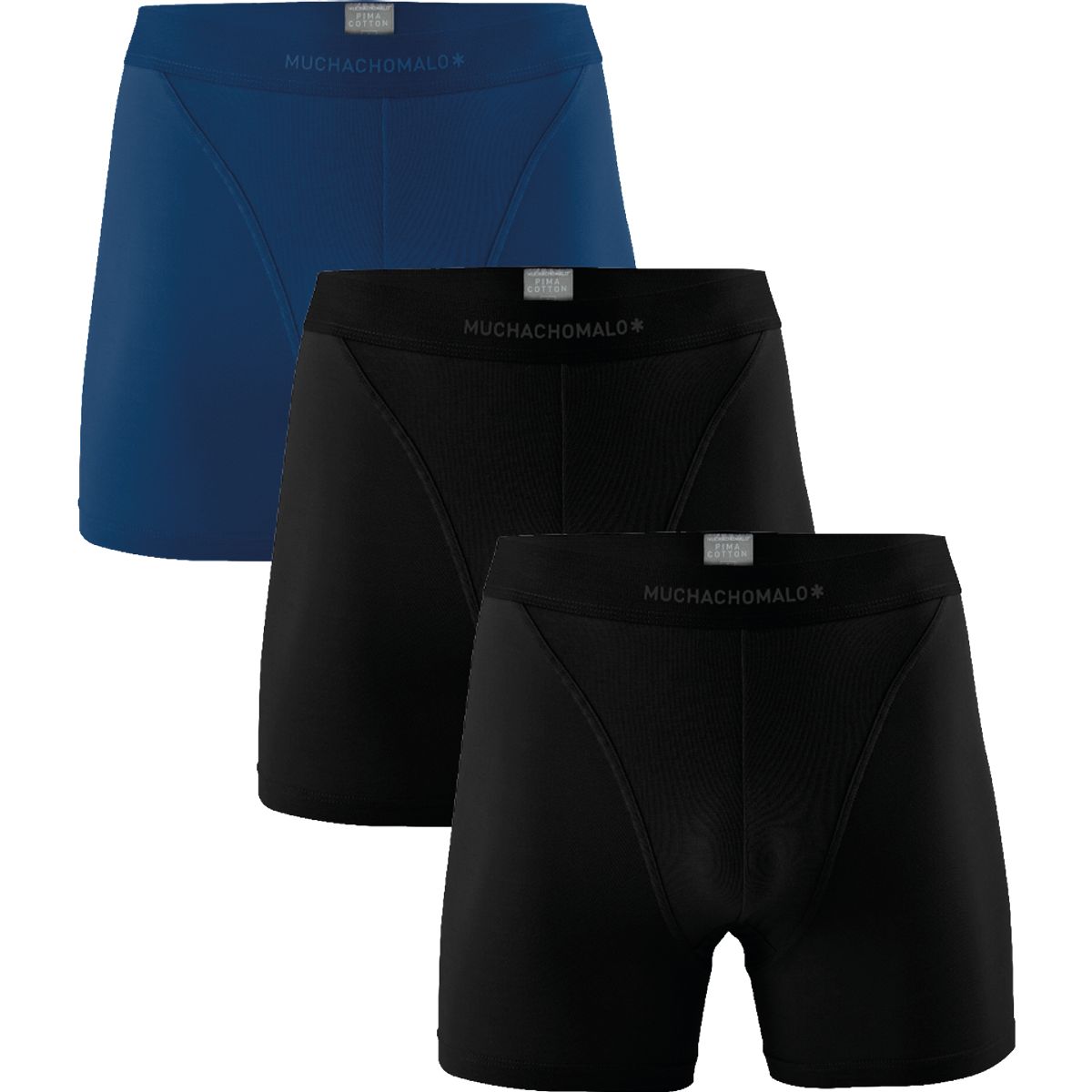 Muchachomalo Herren Pima Baumwolle Boxer Shorts - 3er Pack - Herren Unterwäsche