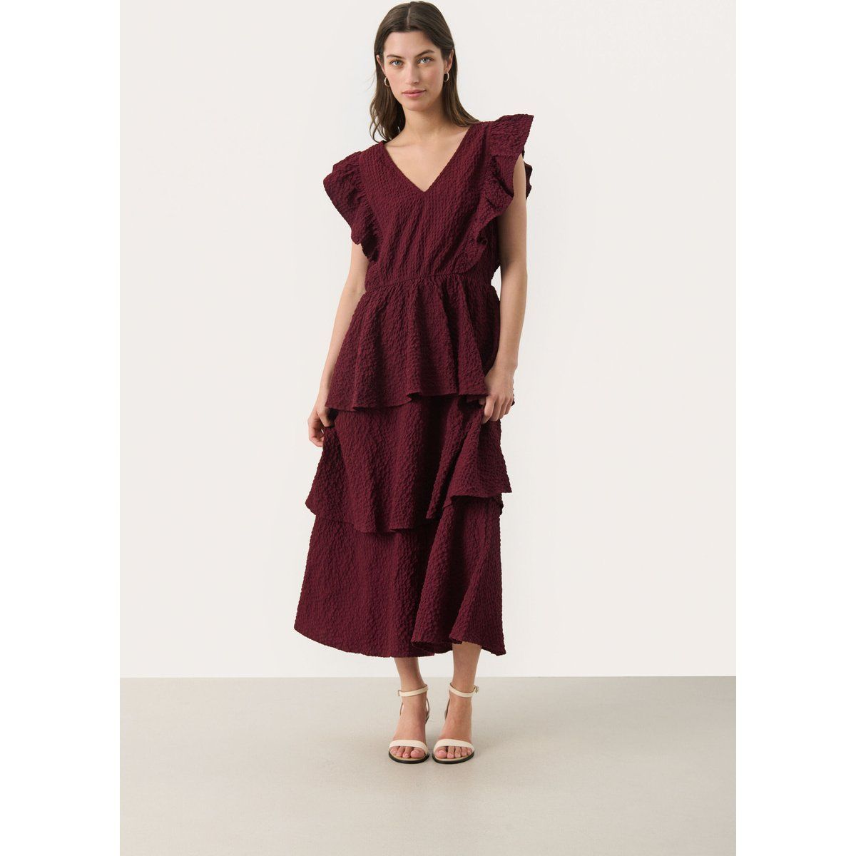 Kleid TulaPW Gerade Passform bordo