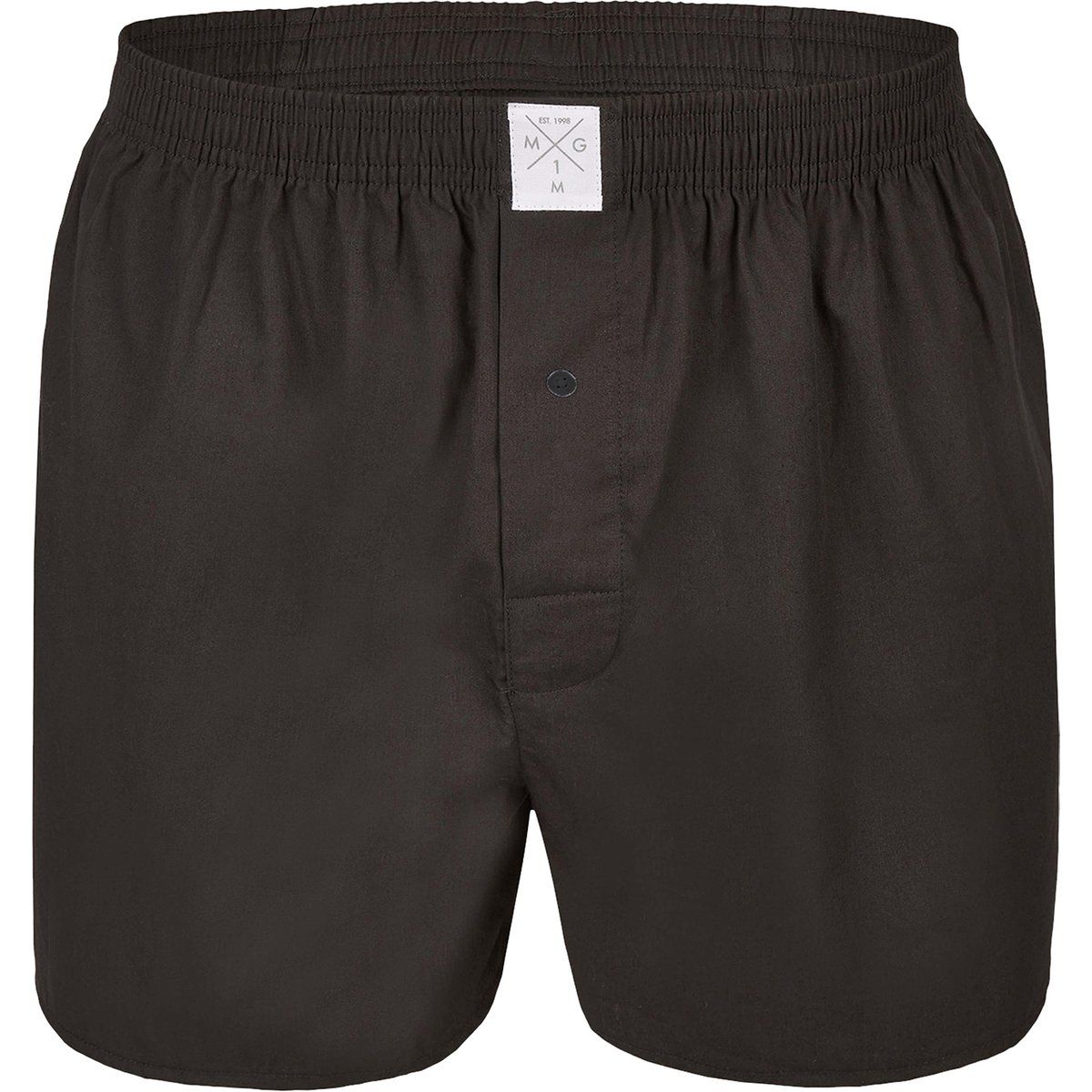 Klassische Web-Boxershorts mit Knopfleiste