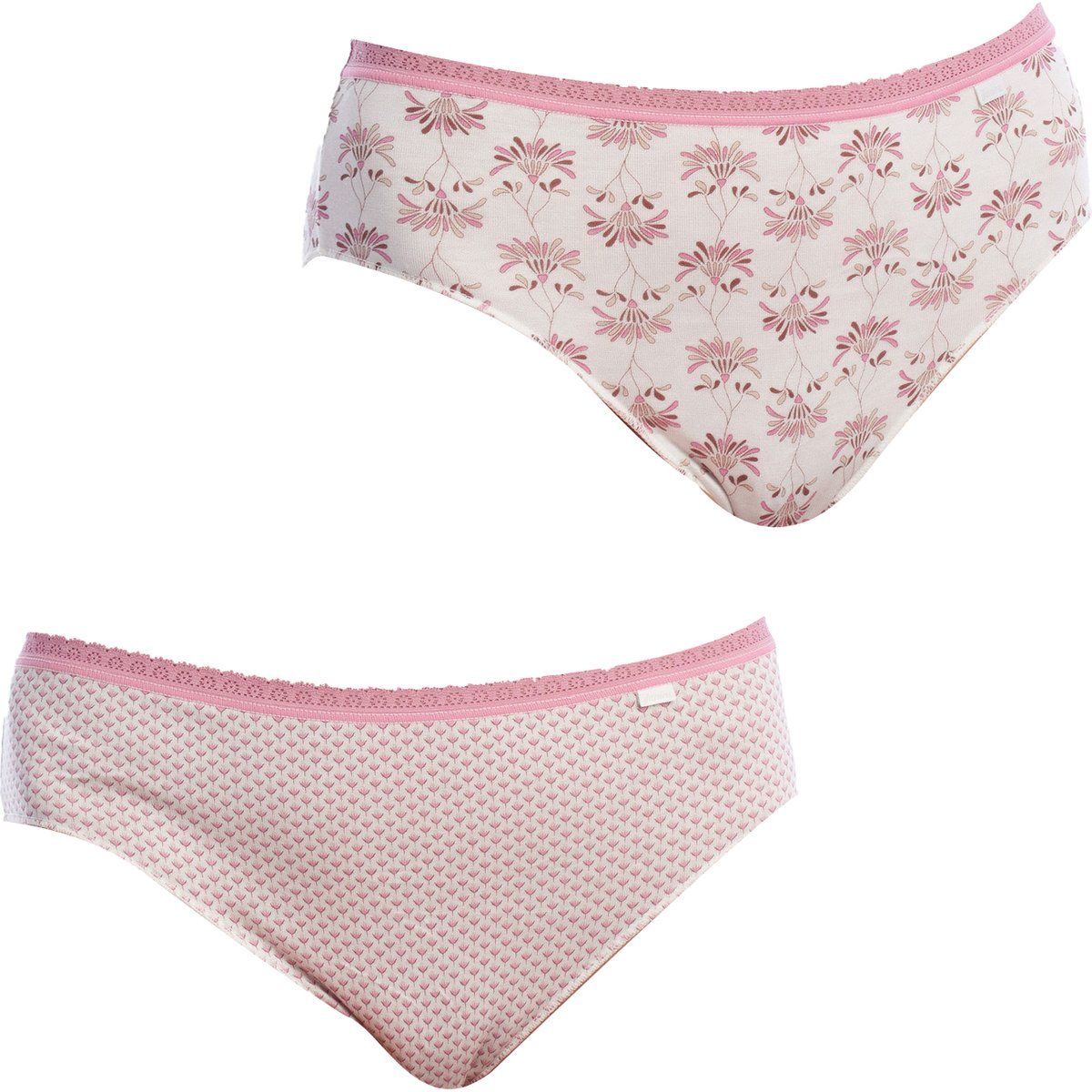 Baumwollmischung Slips mit Blumen- und Musterdesign