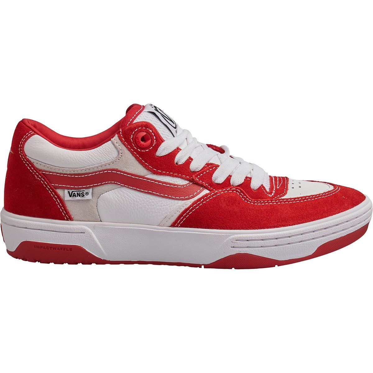 Retro-inspirierter Wildleder- und Ledersneaker