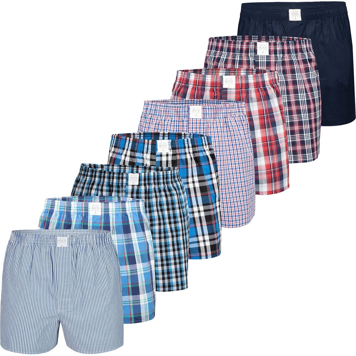Klassische Web-Boxershorts aus Baumwolle Set