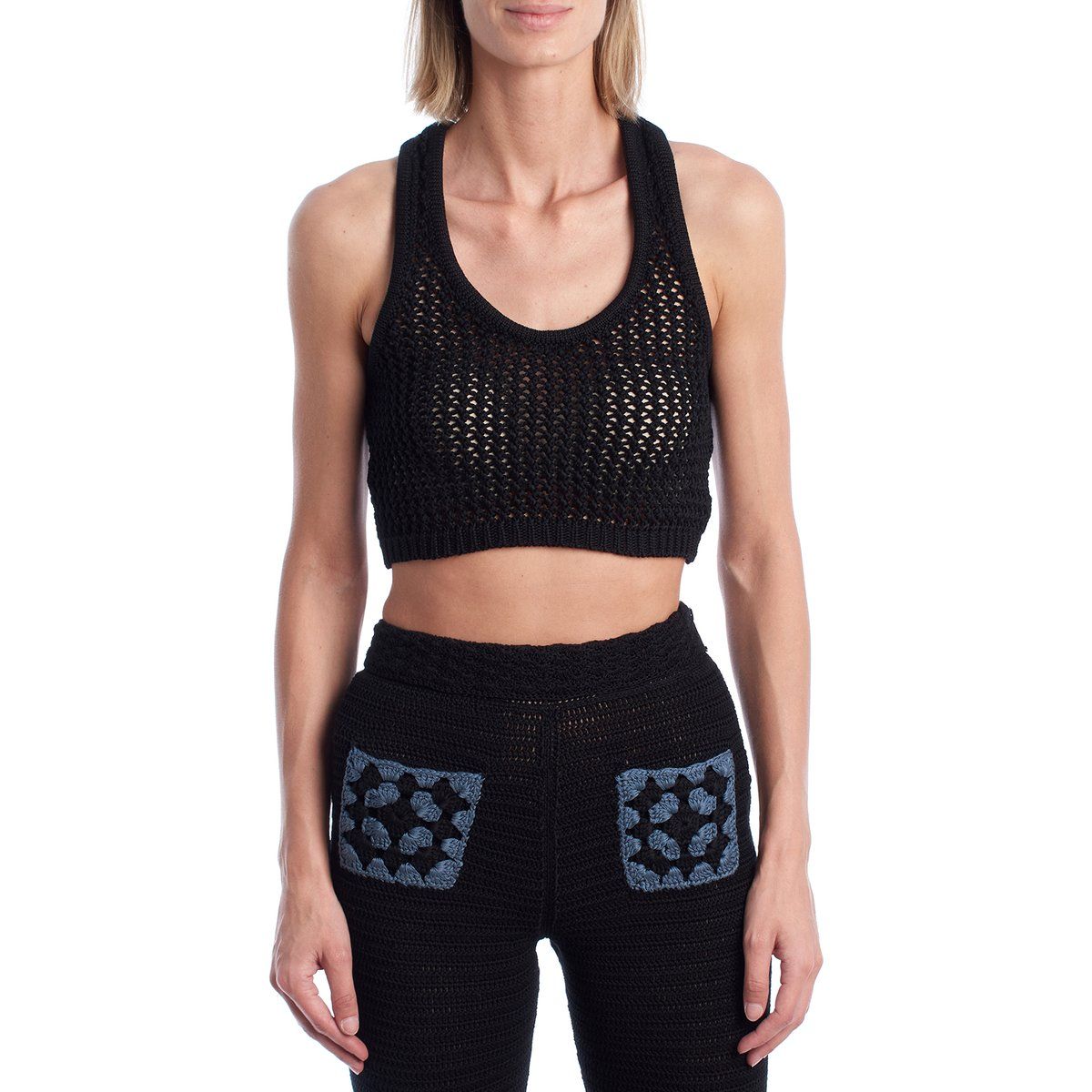 Gehäkeltes Racerback Crop Top