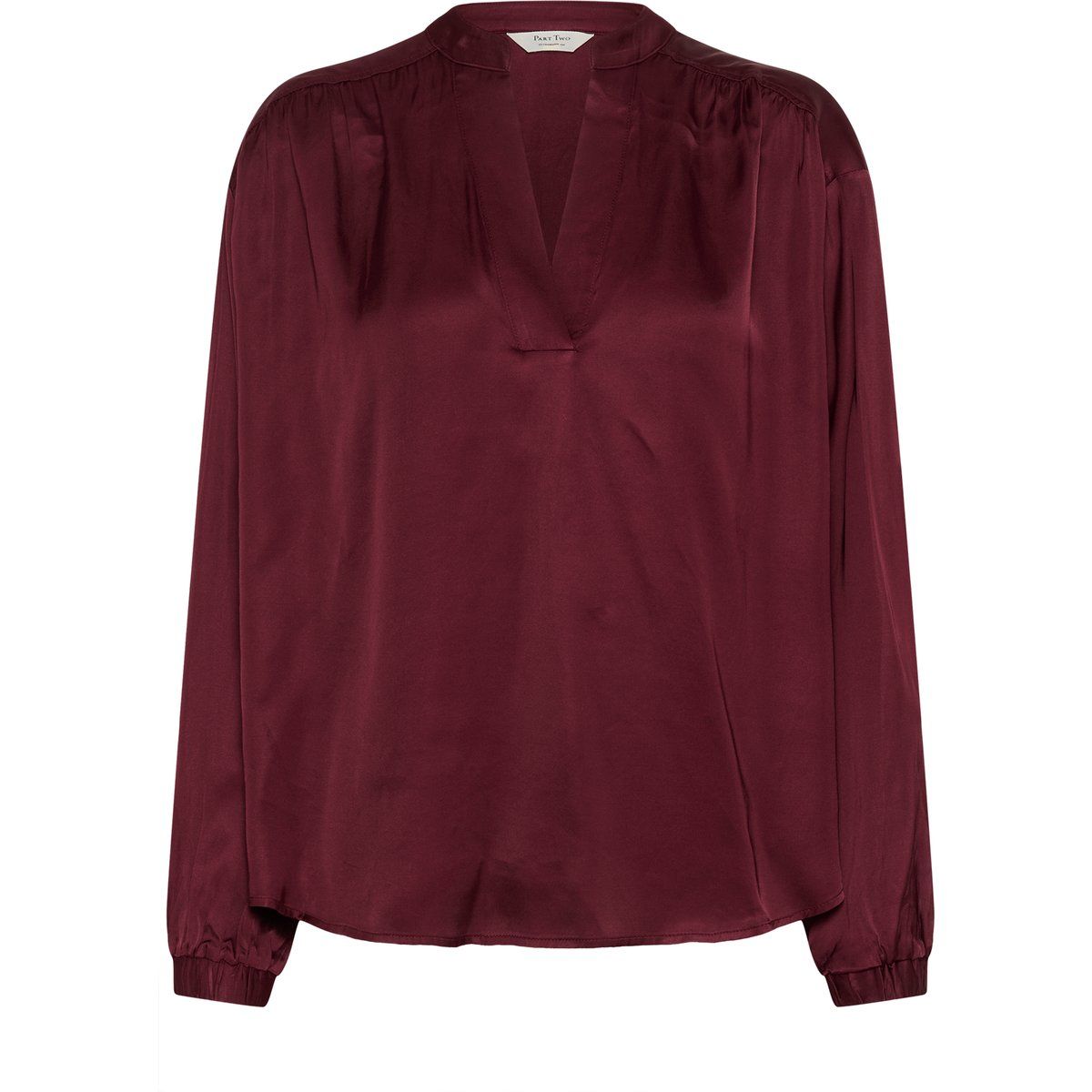 Kurzarm-Bluse NatalesPW Oversize fit bordo