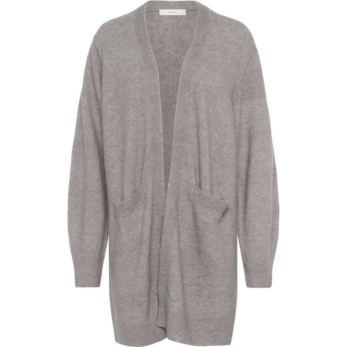 Strickjacke mit offener Vorderseite und Taschen