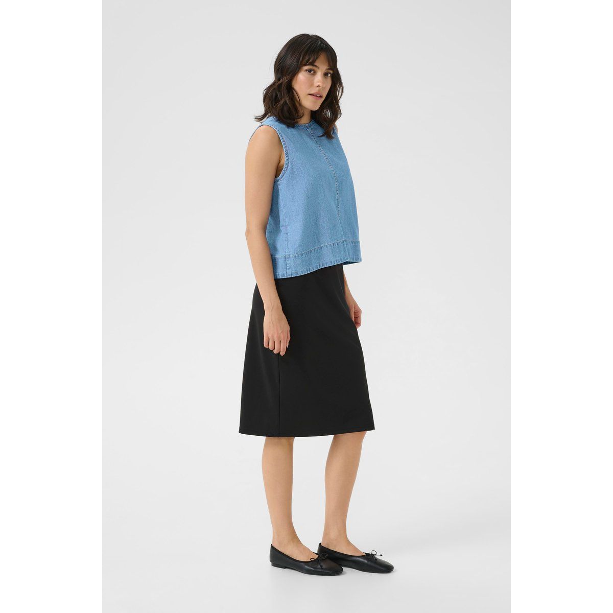 Ärmellose Bluse KAluise Loose fit medium blue