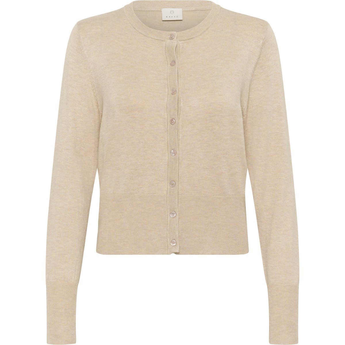 Klassische Strickjacke mit Rundhalsausschnitt
