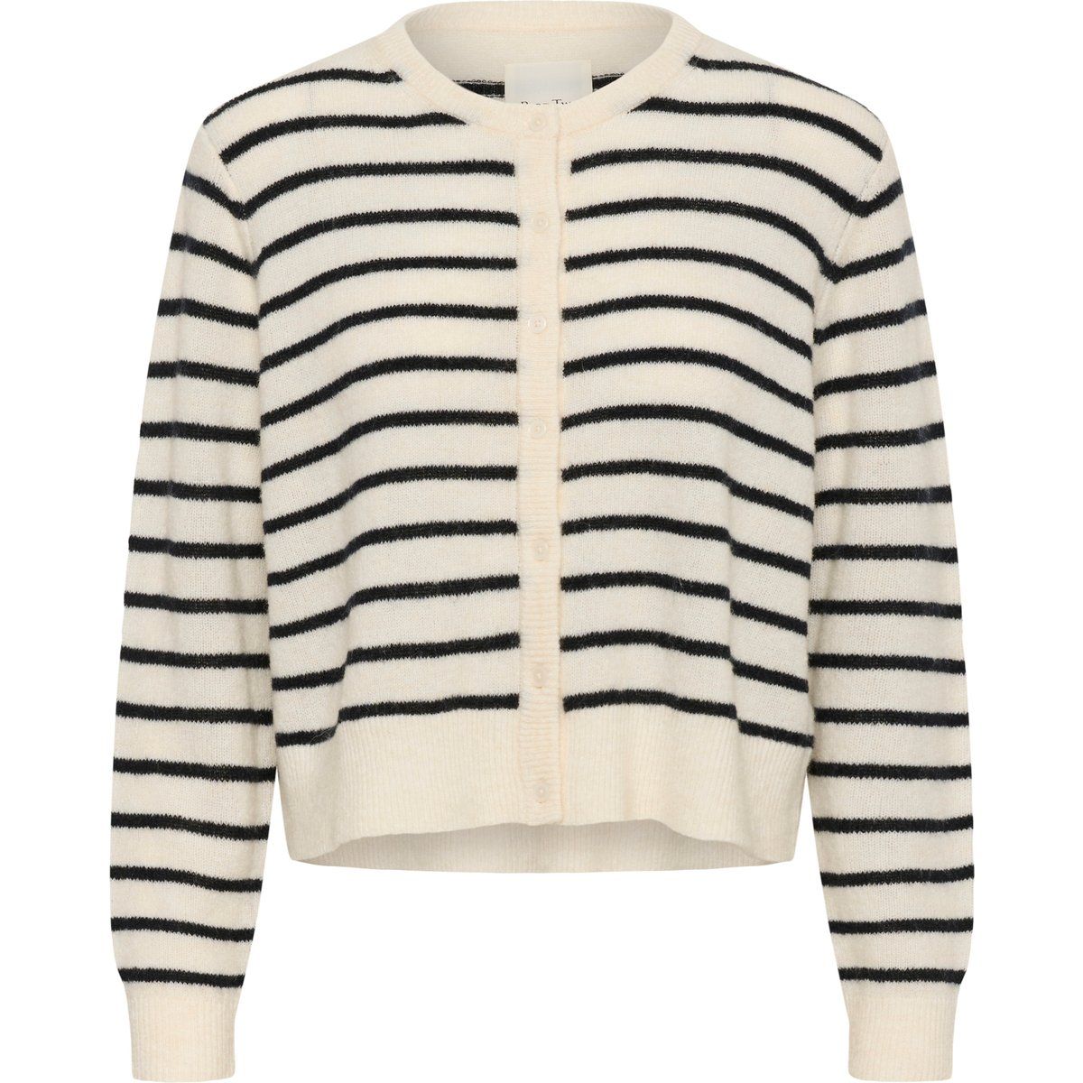 Strickjacke LinikaPW Gerade Passform white