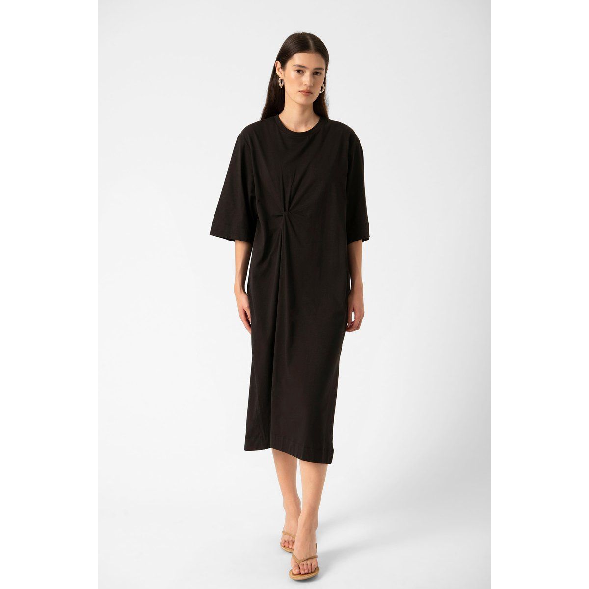 Midi-T-Shirt-Kleid mit Relaxed Fit