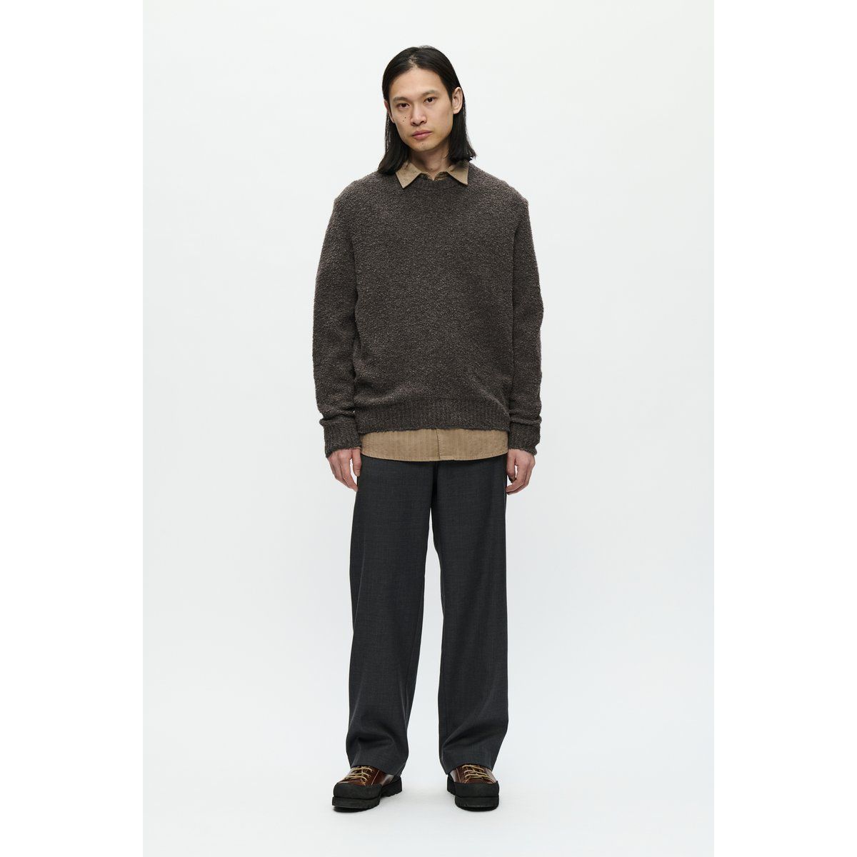 Herren Strickpullover mit Rundhalsausschnitt
