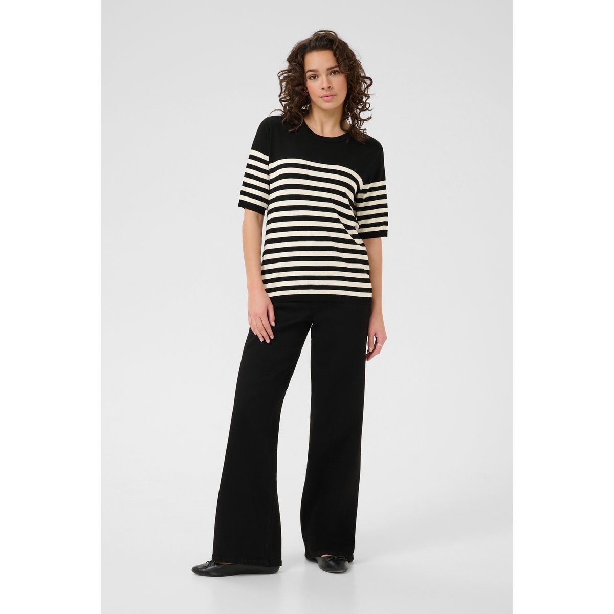 Strickpullover KAlizza Regular fit black offwhite