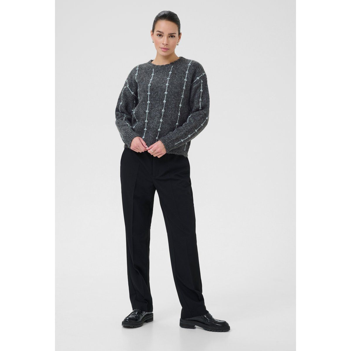 Strickpullover KAlianna Loose fit dark grey