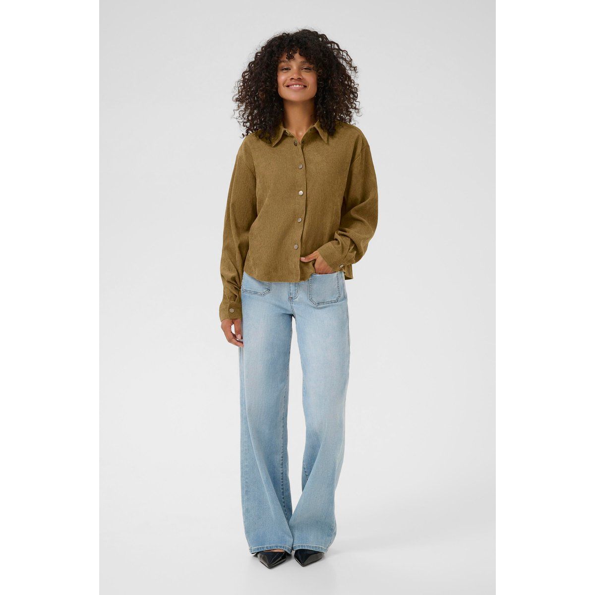 Langarm - Hemd KAvera Regular fit brown
