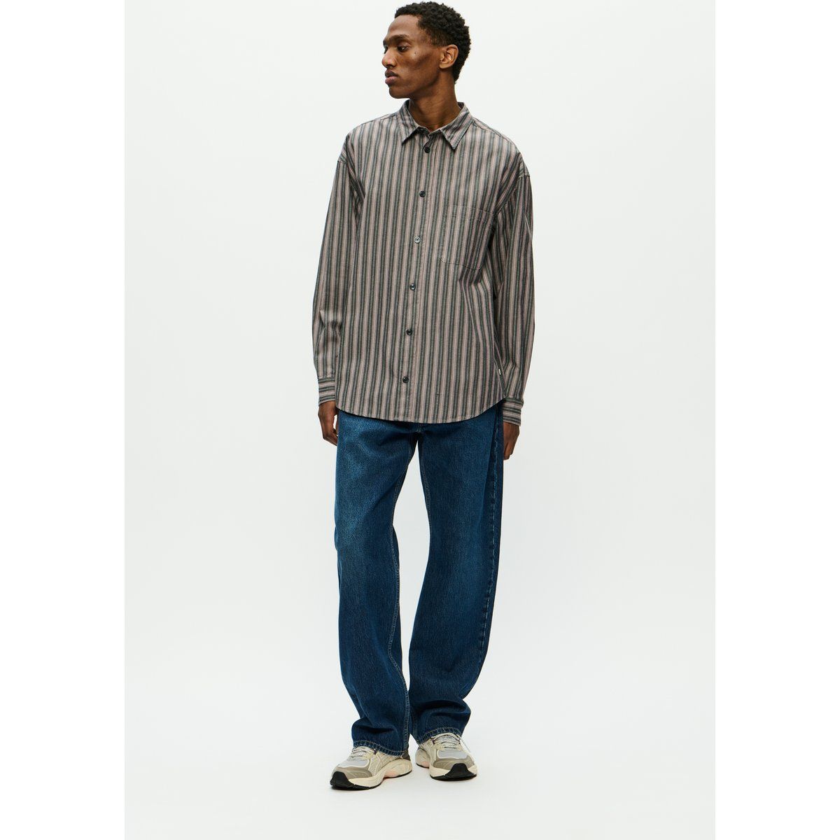 Gestreiftes Langarm Regular Fit Hemd