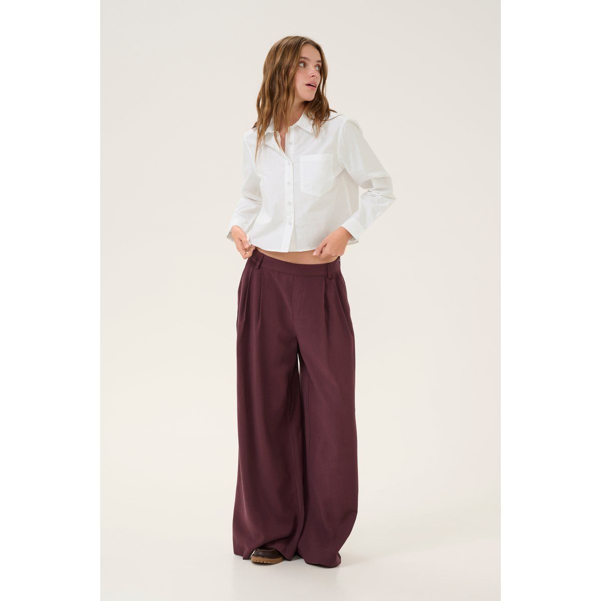 Langarm - Hemd SunnaMW Baggy fit white