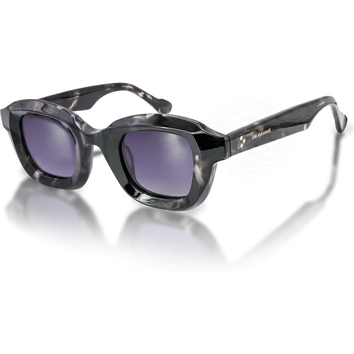 Polarisierte Sonnenbrille mit geometrischem Rahmen