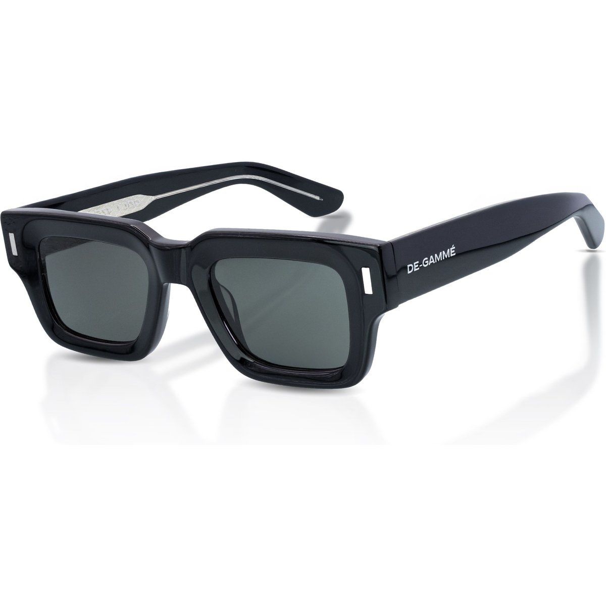 Markante rechteckige Sonnenbrille mit dickem Rahmen
