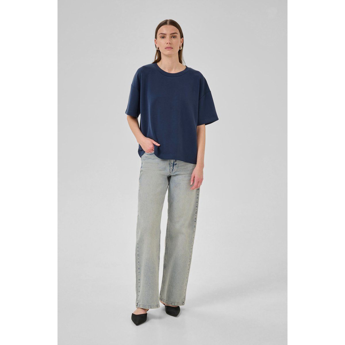 T-shirt HelleMW Baggy fit marine