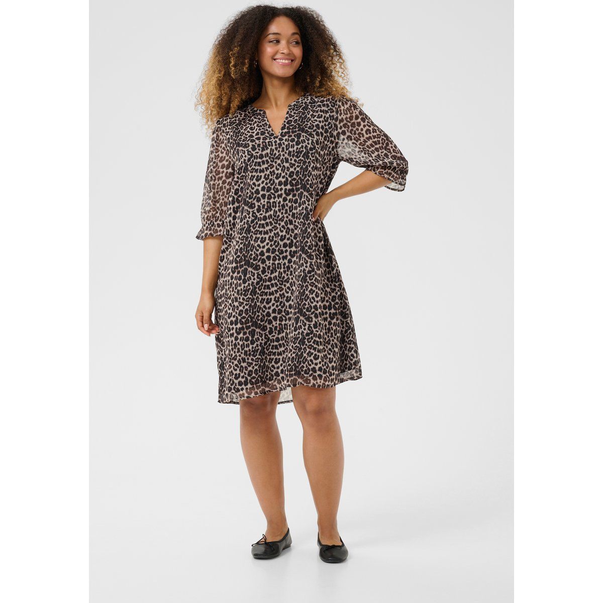 Kleid CRYuna Regular fit leopard
