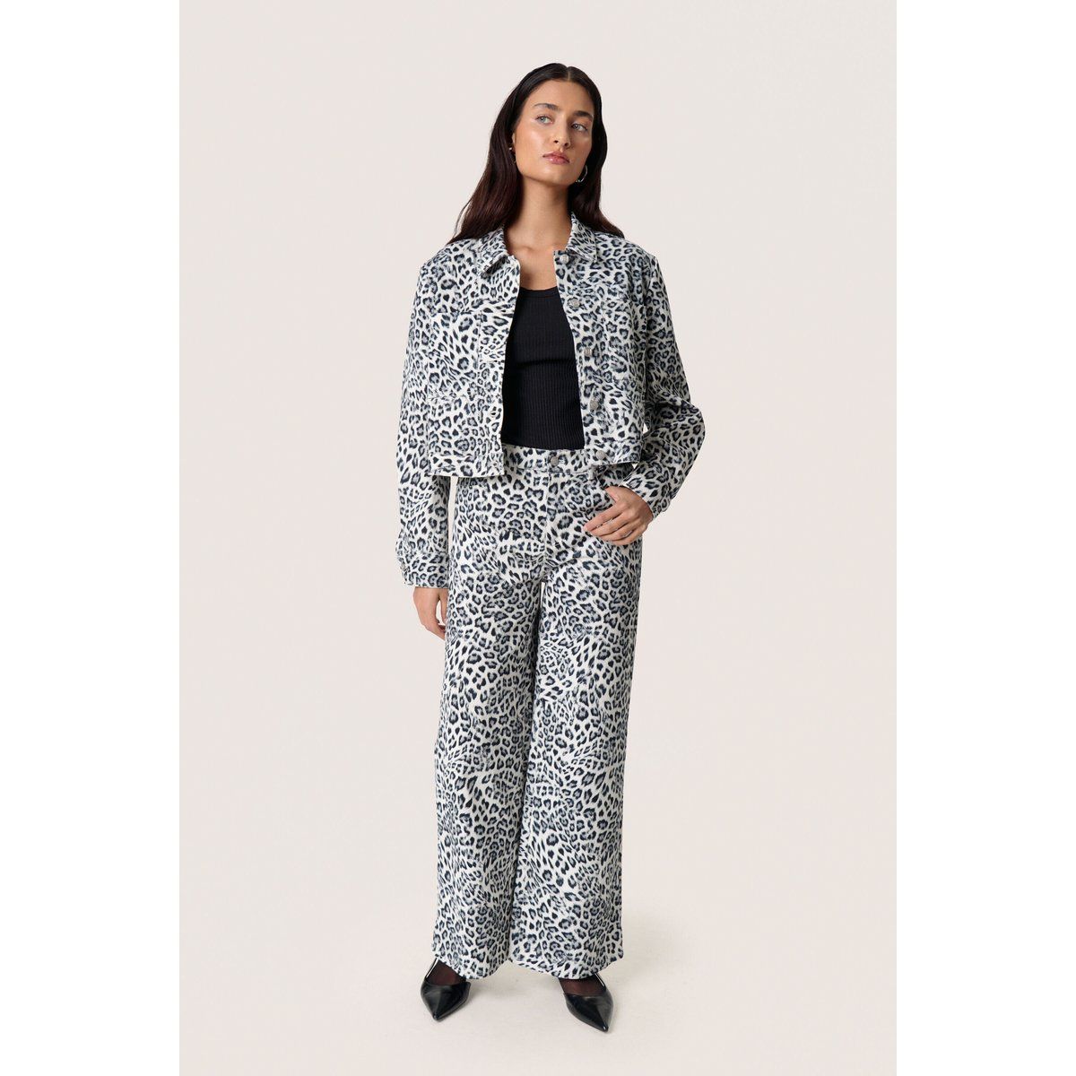 Jeanshemd SLSandja Baggy fit animal