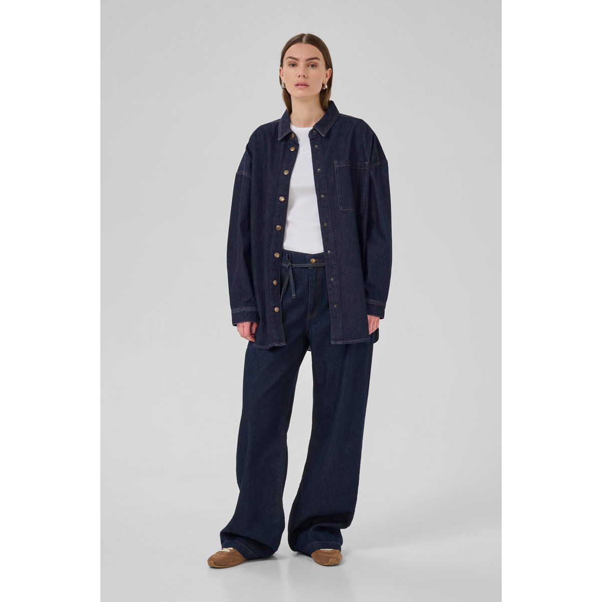 Oversize Jeanshemdjacke