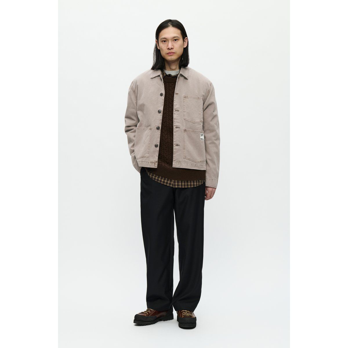 Workwear Jacke mit lässiger Passform