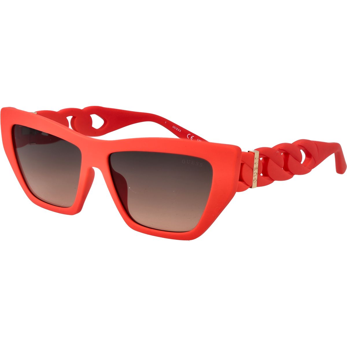 Cat-Eye Sonnenbrille mit Kettendetail